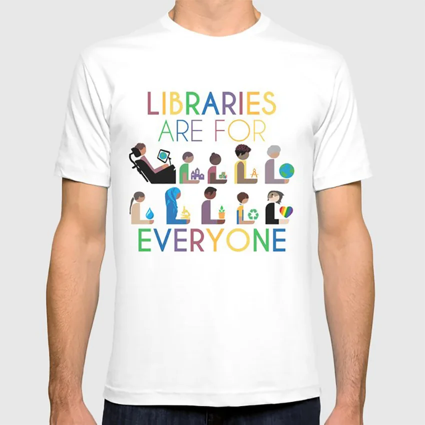 Rainbow Libraries Are For Everyone T Shirt Advocacy Library Librarian Libraries Diversity Inclusion Disability