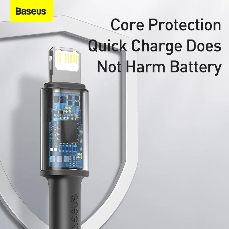 Baseus-Cable USB tipo C para móvil, cargador de carga rápida de 30W, PD, para iPhone 14, 13, 12 Pro Max, MacBook, iPad Pro, Cable de datos USBC