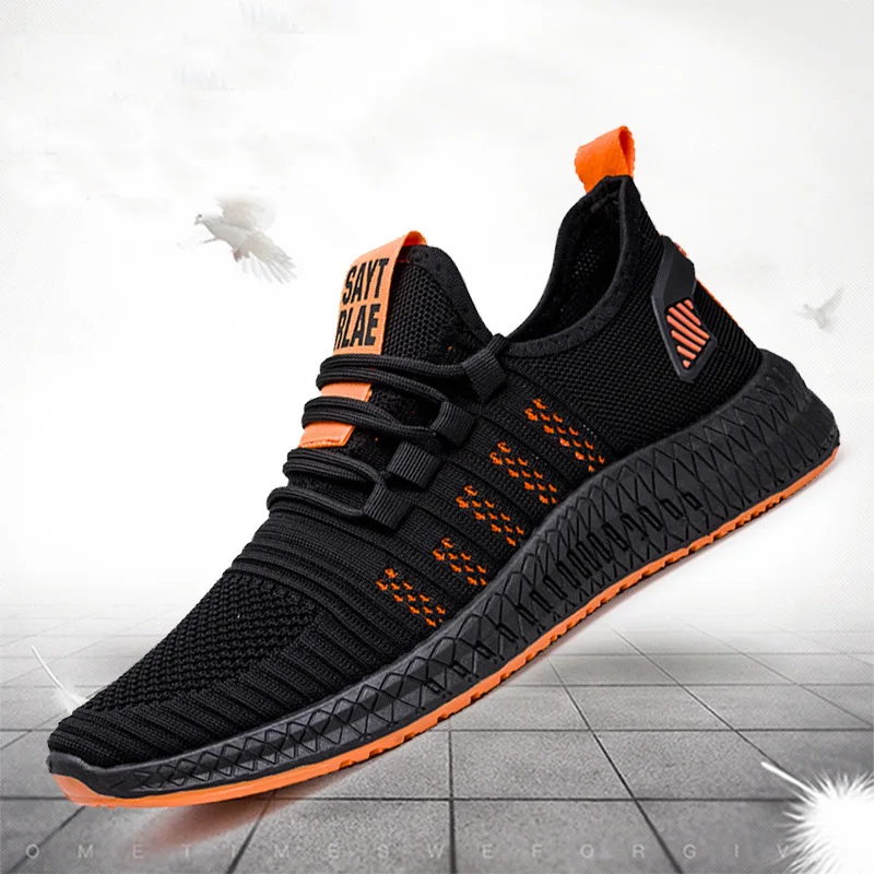 2021New Mesh Men Sneakers Casual Shoes Lac-up Men Shoes Lightweight Comfortable Breathable Walking Sneakers Zapatillas Hombre