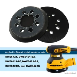 5 Inch 125mm 8-Hole Backup Sanding Pad Hook and Loop 8 Dust Collection Holes for Orbital Sander Polishing