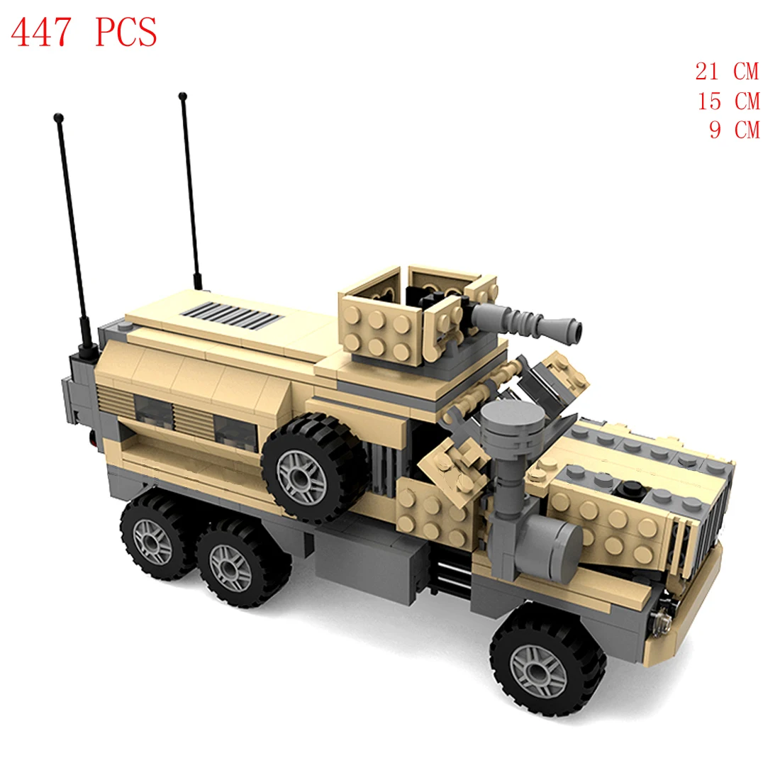 Caliente militar WW2 moderno técnico ejército de EE. UU. cougar MRAP vehículos de VFICLE equipo de guerra arma miniatura de bloques de construcción juguetes de ladrillo regalo