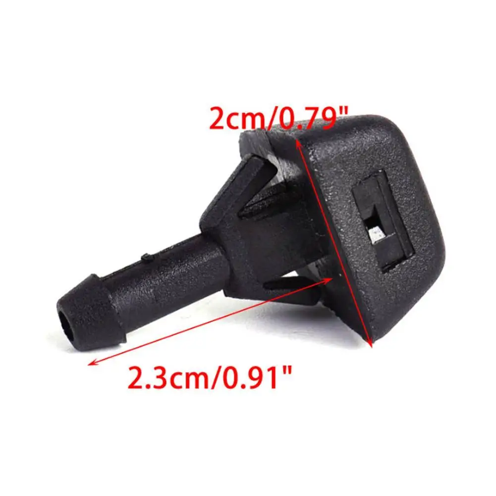 2pcs Windshield Wiper Jet Washer Nozzle For Volvo S40 S80 XC90 C70 Windscreen Washer Wipers Parts Vehicle Fan Shaped Water Spray