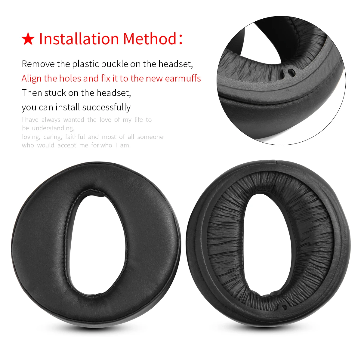 Ear Pads For Sony MDR-Z7 MDR-Z7M2 Headphone Cushion Z7 Z7M2 Protein Earpads Replacement Sponge Earmuffs Headset Accessories