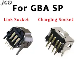 JCD 2PCS /Lot Game Link Connect Jack power Jack Socket Charger Dock Port Connector charging socket For  DS GBA SP