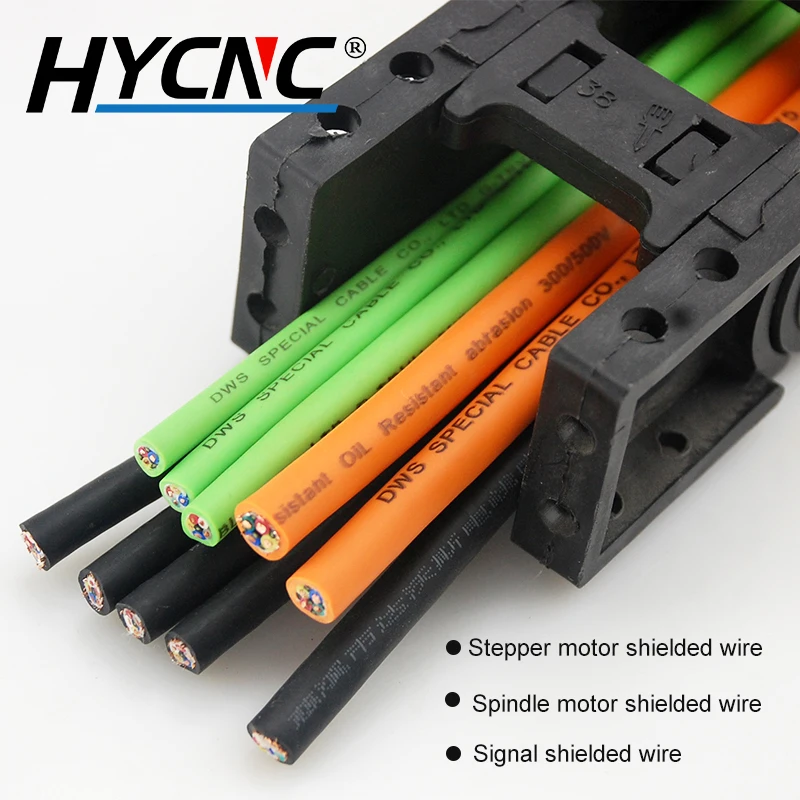 2-5 Core Drag Wire Shielded Cable 1m PVC Flexible Wire Bending Resistant Copper Wire Connection Spindle VFD Inverter