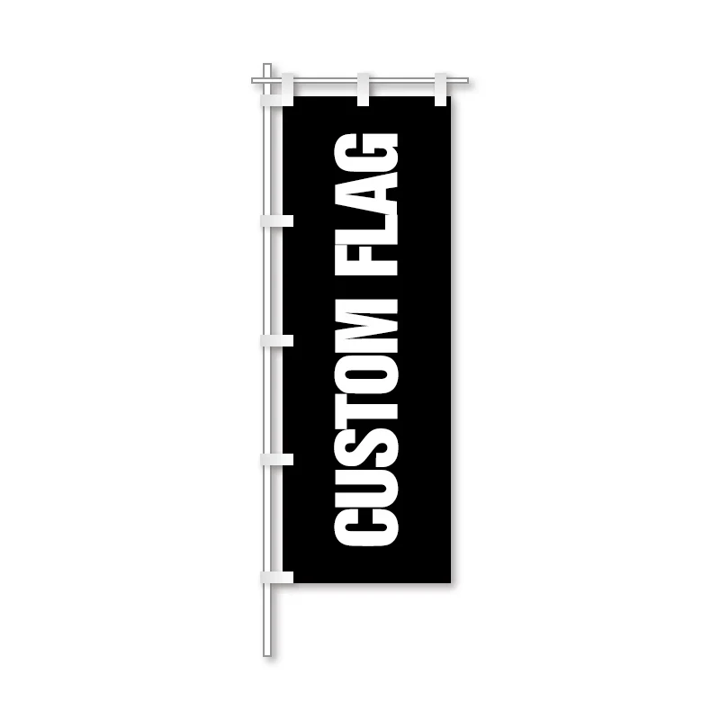 Bandera colgante personalizada Nobori, pancarta decorativa para interiores y exteriores, publicidad a todo Color, 100% poliéster, doble costura