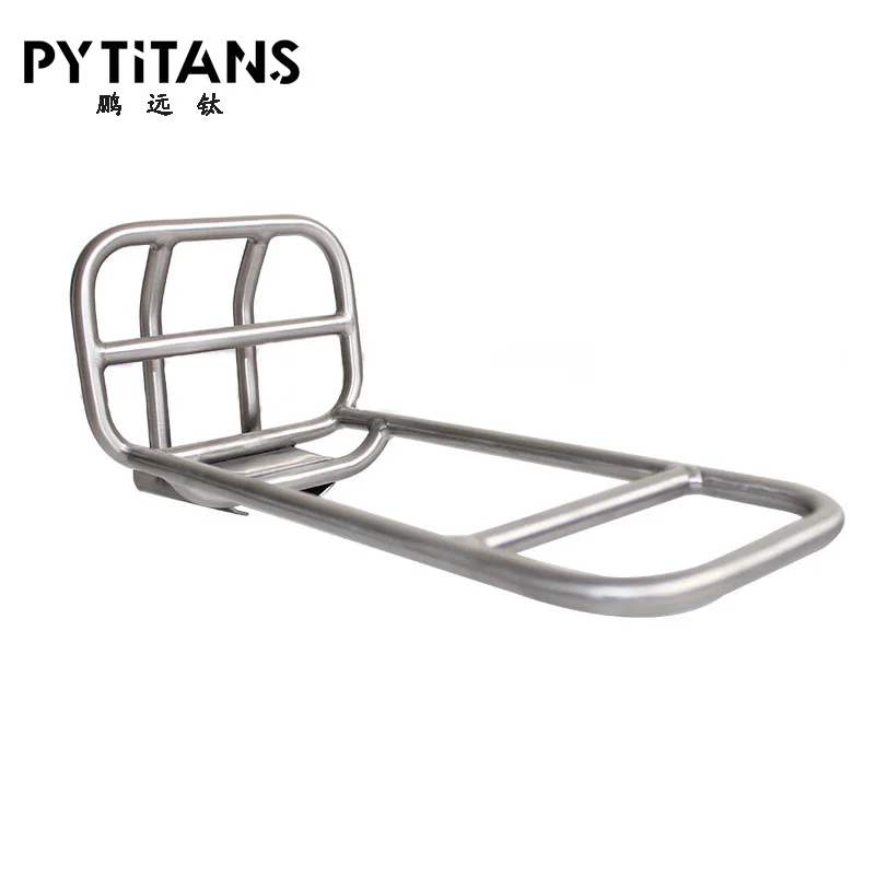 Bike Titanium Alloy Front Shelf Bracket Cargo Racks For Brompton Folding Bicycle Fack