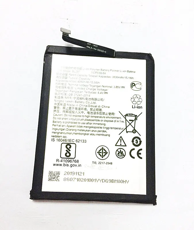 Westrock 3930mAh Battery BL297 for Lenovo Z6  Z6 Lite  6.3 Inch L38111 Cell Phone