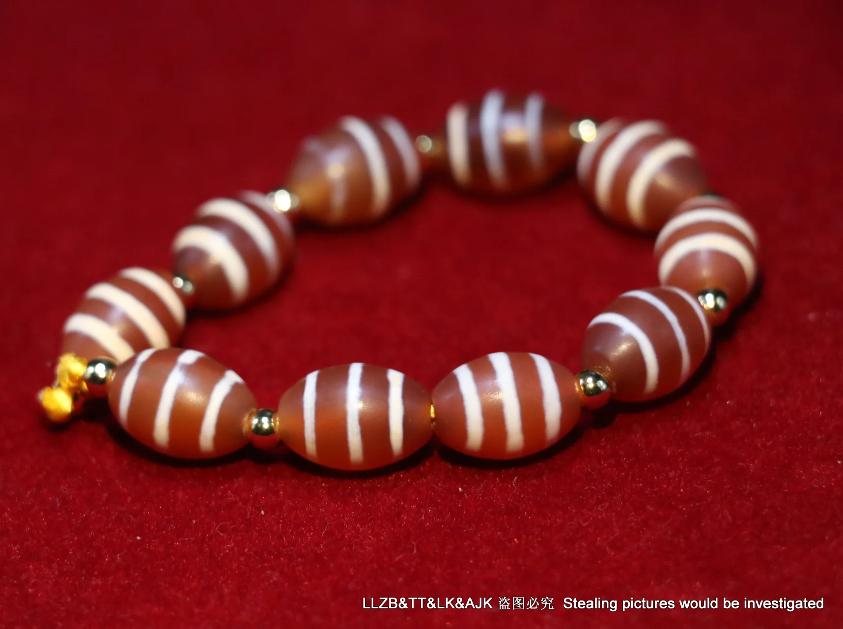 

LKbrother Talisman Treasure Set of 10 Tibetan Old Agate 3 Line Healer Medicine Rice Small dZi Bead F Jewelry 210613A-2
