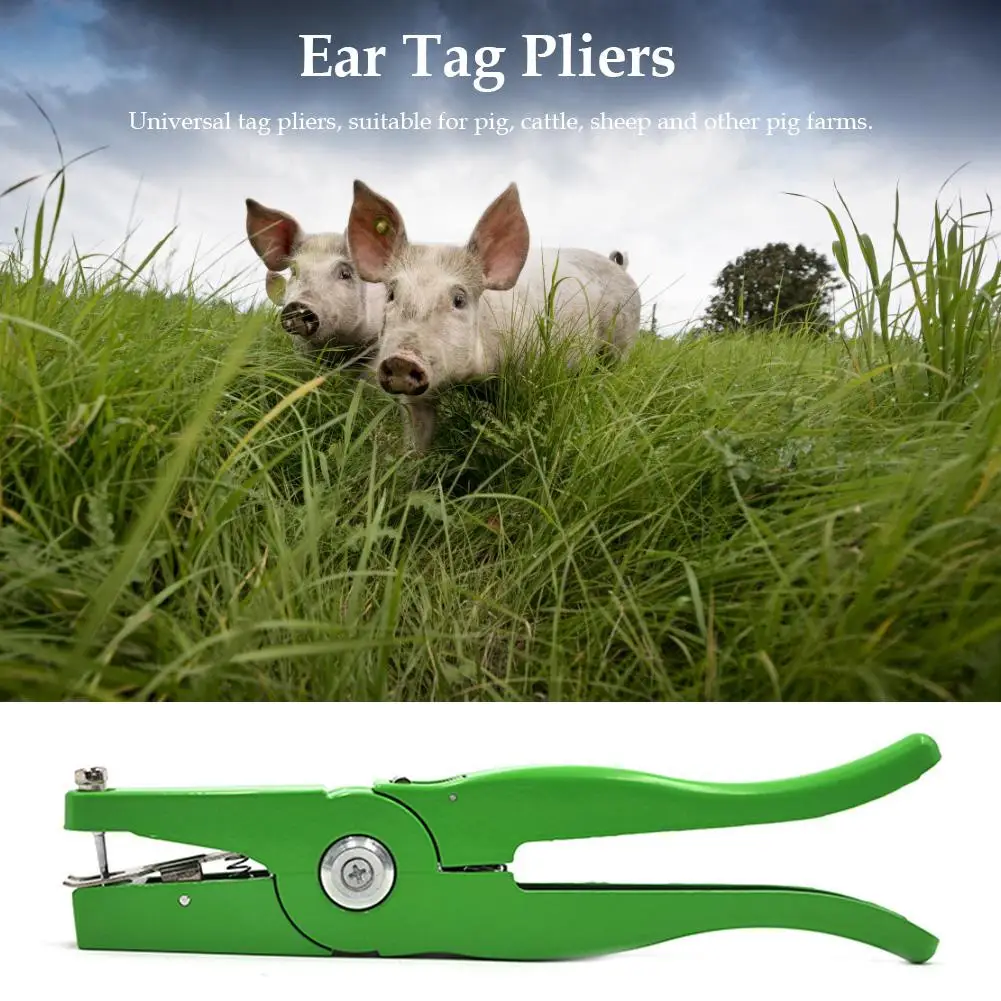 Aluminum Alloy Ear Tag Plier Applicator Puncher Tagger Veterinary Ear Hole Pliers For Livestock Sheep Hog Cattle Cow Ear Tag