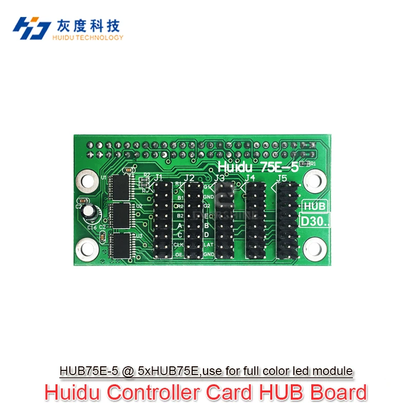 Huidu Single Color Full Color Led Screen Controller Card Accessories Hub Board Serial HUB08 HUB12 HUB75