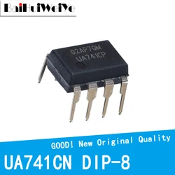 Chipset de buena calidad, nuevo, UA741CN, UA741, UA741CP, OP Amp, LM741, 741, DIP-8, 10 unidades por lote