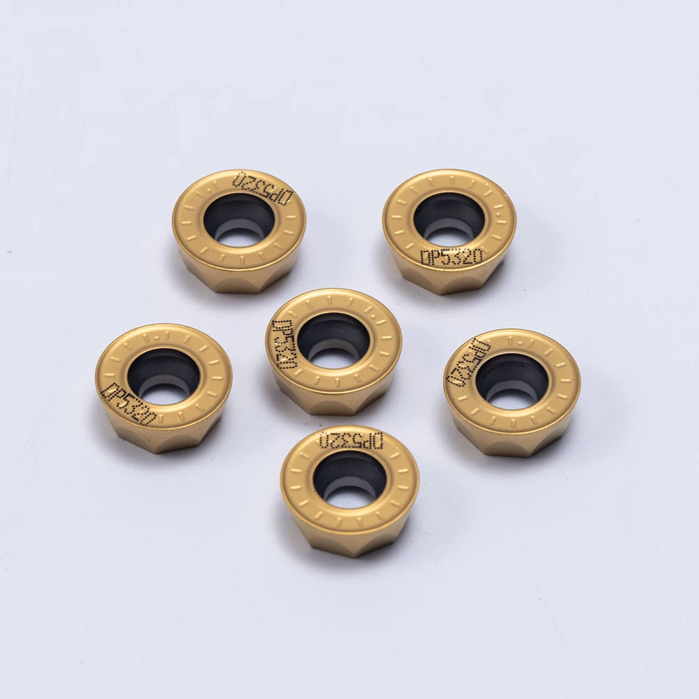 RPMW1003 RPMT1204 DP5320 DP5420 inserto de fresado de carburo torno CNC RPMT RPMW hoja de molino redondo herramientas de torneado de corte de Metal