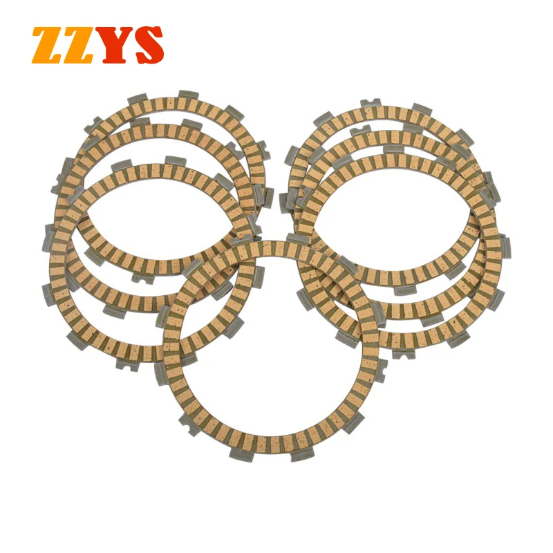 

For Kawasaki KX125 KH500 Z200 KZ200A KZ200 KL250 KLR250 KL250A KL 250 Z KZ 200 KX 125 Clutch Friction Disc Plate Kit 7PCs Set