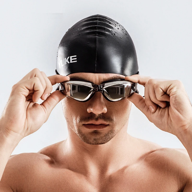 Pantalones cortos de natación impermeables para hombre, equipo de natación de competición, gafas con tapón para la oreja, funda, bañadores,