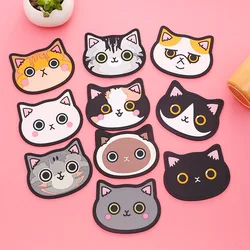 Silikon Katze Geformt Tee Coaster Cup Mat Pad Becher Halter Matte Kaffee Getränke Tisch Tischsets Wärme-beständig Tasse Untersetzer