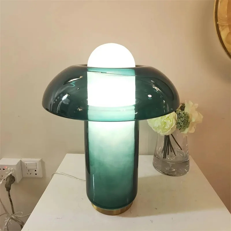 WPD Nordic Modern Creative Green Table Lamp LED Desk Lighting Decorative for Home Living Room