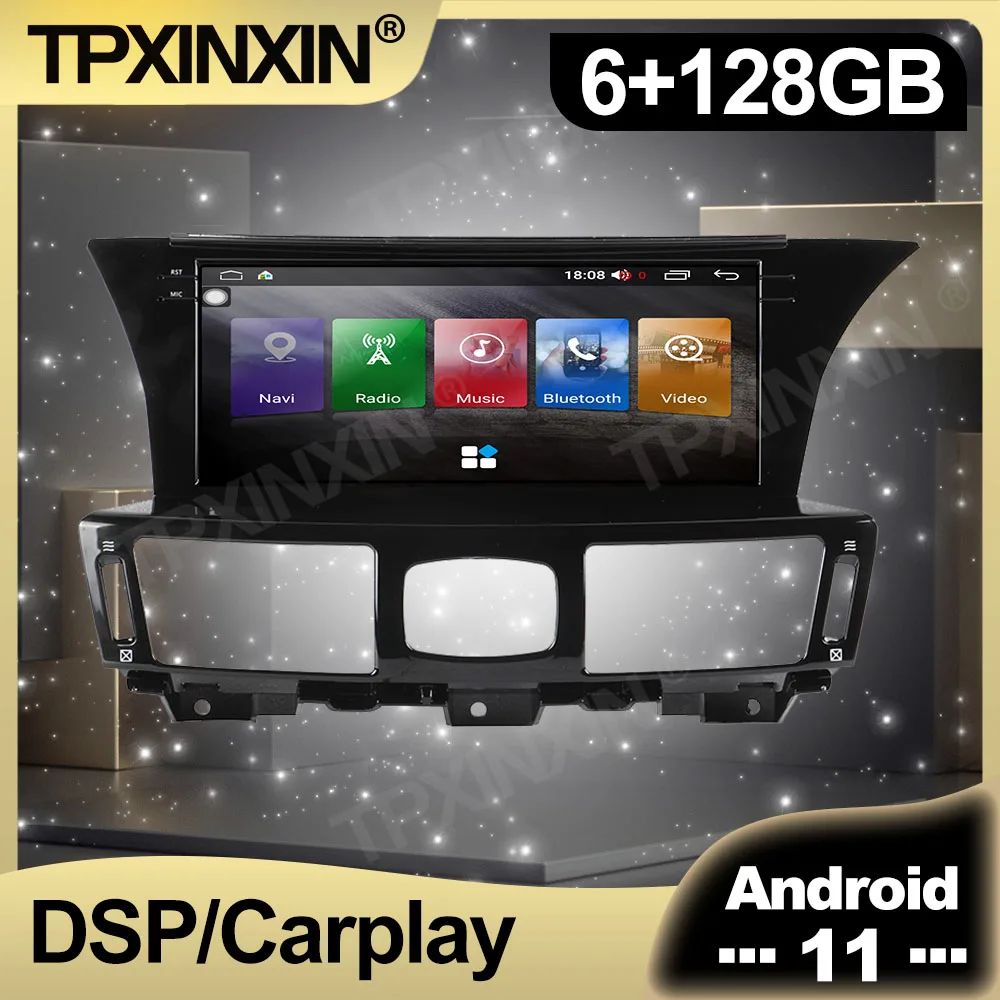 

128 ГБ Android 11,0 CarPlay Авторадио для Infiniti Q70 Q70L 2013 - 2019 автомобильный радиопроцессор мультимедийный видеоплеер навигация GPS головное устройство