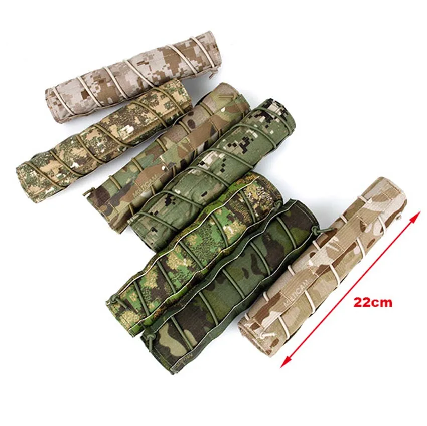 Protective Tactical Hunting Equipment Suppressor Cover Bag Quick Release Storage Bag 22cm