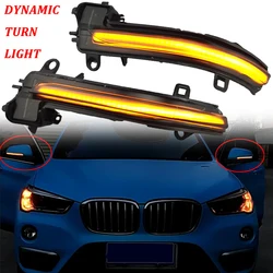2X Turn Signal Blinker Sequential For BMW 2 Series Active Tourer F45 2015-2018 LED Dynamic Side Mirror Indicator Light Lamp