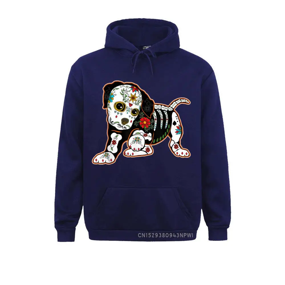 Boxer Dia De Los Muertos Day Of The Dead Dog Sugar Skull Pullover Sweatshirts For Men Hoodies Sportswears