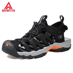 HUMTTO 2021 Breathable Beach Sandals for Men’s Outdoor Water Mens Summer Men Sandals Hiking Camping Fishing Climbing Aqua Shoes