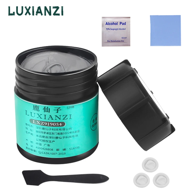 LUXIANZI 30g Thermal Silicone Grease Paste With Scraper Heatsink CPU GPU Chip Cooling For Computer Phone Repair Tools