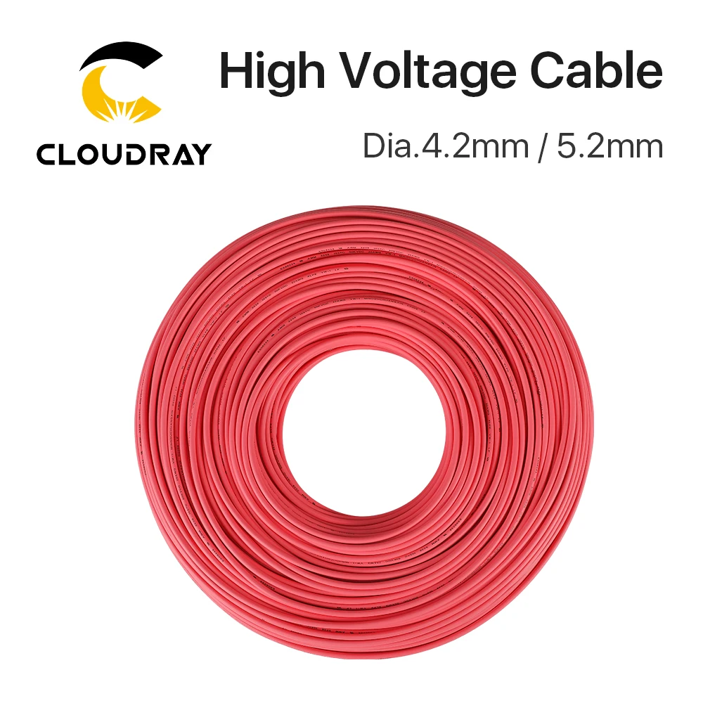 Cloudray 3 Meters High voltage Cable for CO2 Laser Power Supply and Laser Tube Laser Engraving and Cutting Machine