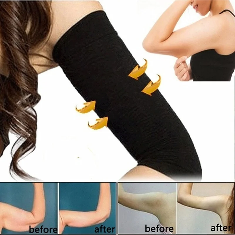 Women Knitted Pressure Shaping Gloves  Weight Loss Arm Shaper Slimming Wrap Tool  Arm Sleeves Women Long Sleeve