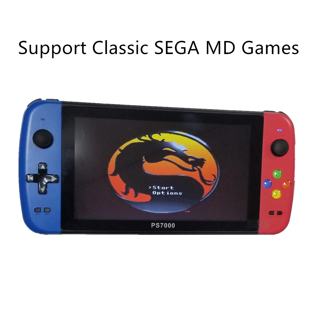 Migliore console di gioco portatile Q900/PS7000 macchina per videogiochi da 7 pollici 32GB/64GB con 5000 giochi gratuiti per PS1 Mame 8/16/32/64/128 bit
