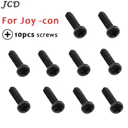 JCD 10pcs High Quality Aluminum Screws for Switch NS Joy-Con Screw Repair Part for JoyCon Controller