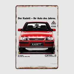 Opel Kadett Gsi Metal Sign Wall Mural Club Bar Funny Poster Tin Sign Poster