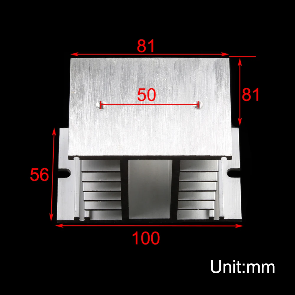 H-50 Heat Sink Dissipation Radiator for 1pcs DA AA DD VA VD LA single phase solid state relay switch 10A 15A 20A 25A 40A 60A