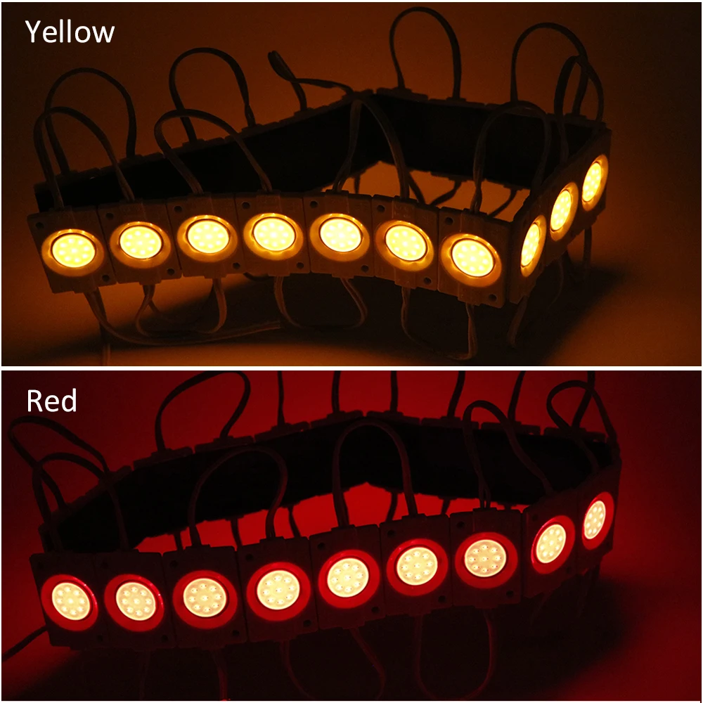 LED-Modul, 12 V, COB, Werbedesign, Beschilderung, Hintergrundbeleuchtung, wasserdicht, IP65, Weiß, Rot, Grün, Blau, Gelb, Rosa, Werbeschild, Licht, 10 Stück – Detail 2