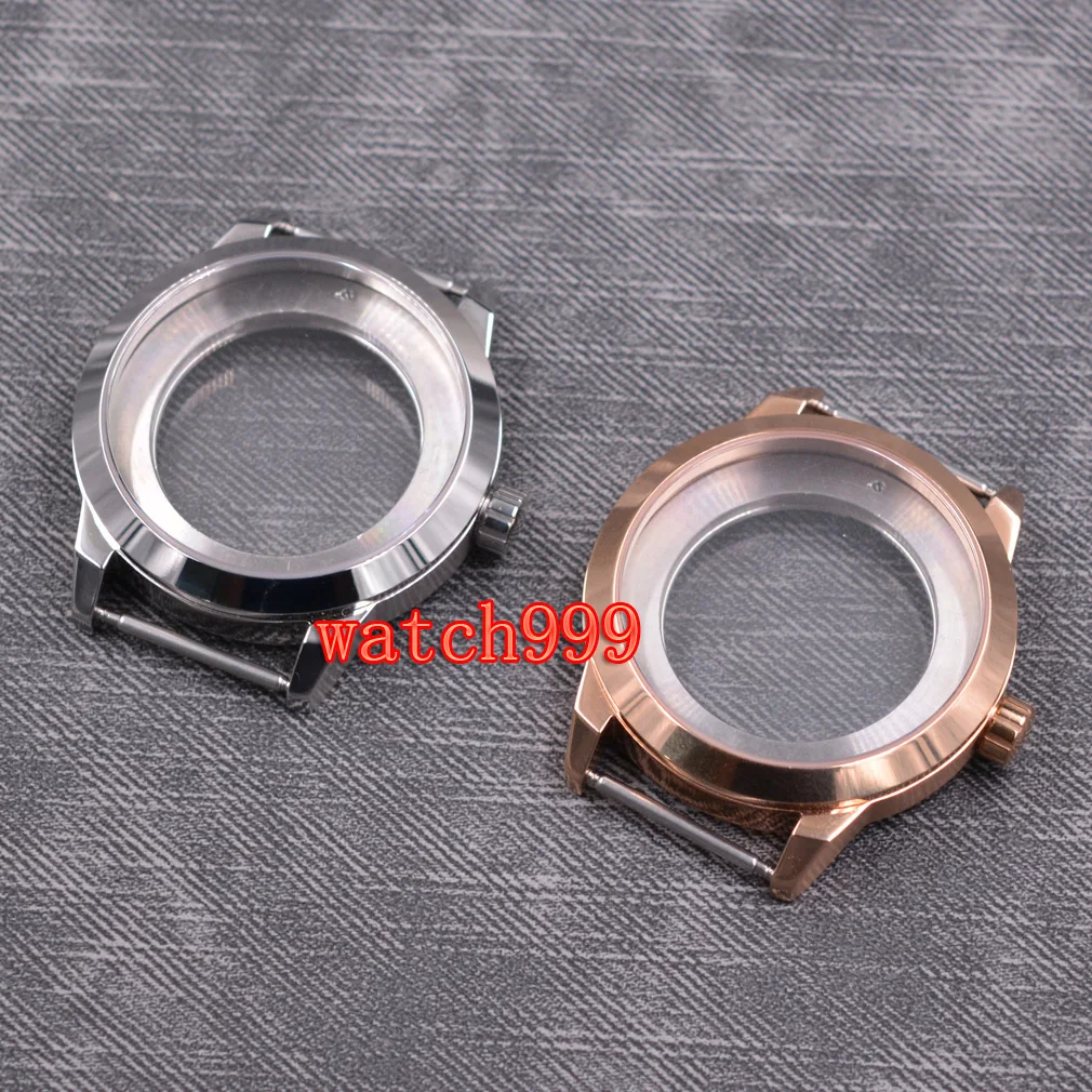 

FIT ETA 2836 2824 8205 8215 DG2813 3804 MOVEMENT 41mm sapphire glass 316L steel Watch Case