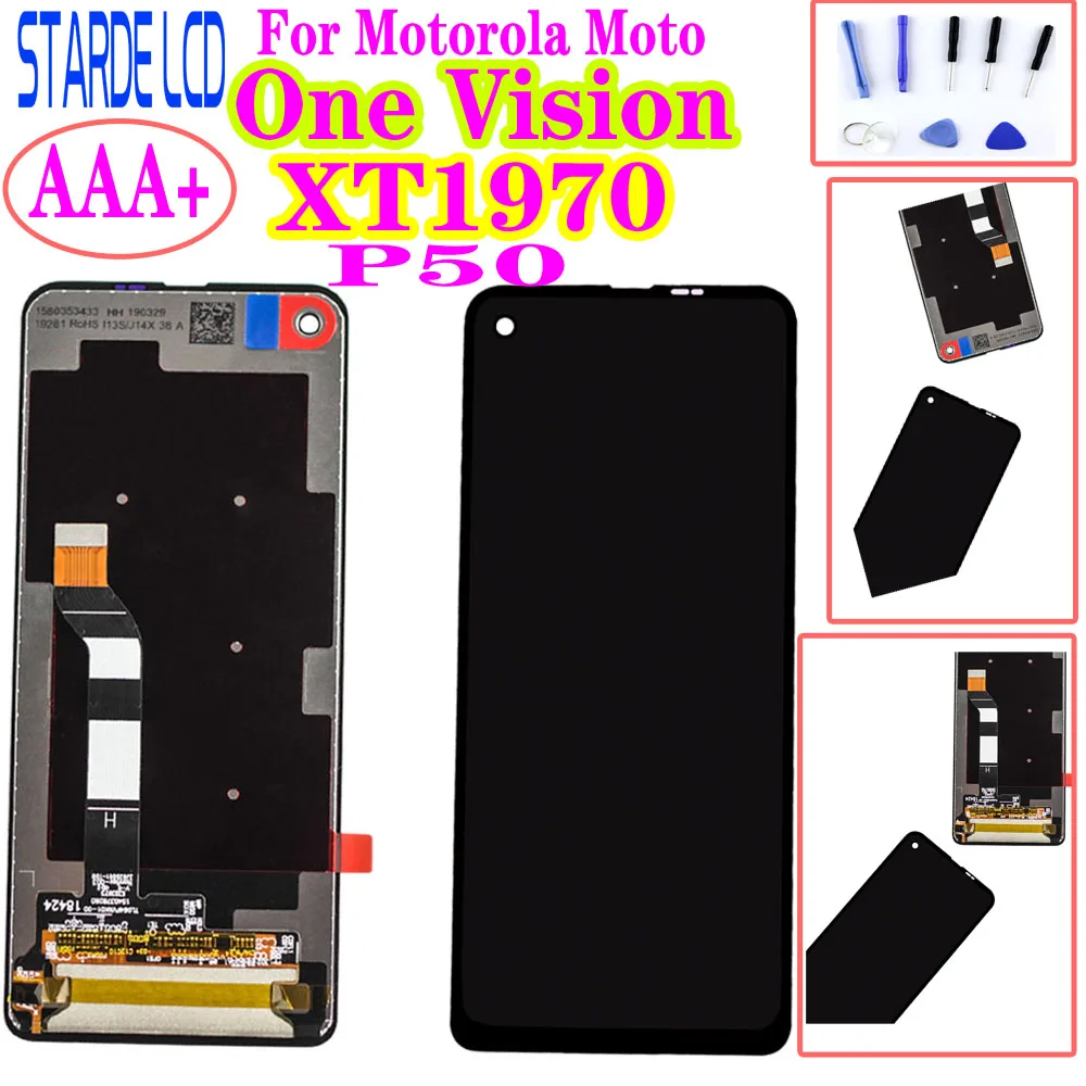 

Original 6.3" For Motorola Moto One Vision P50 XT1970 LCD Display With Touch Screen Digitizer Assembly Screen Replacement