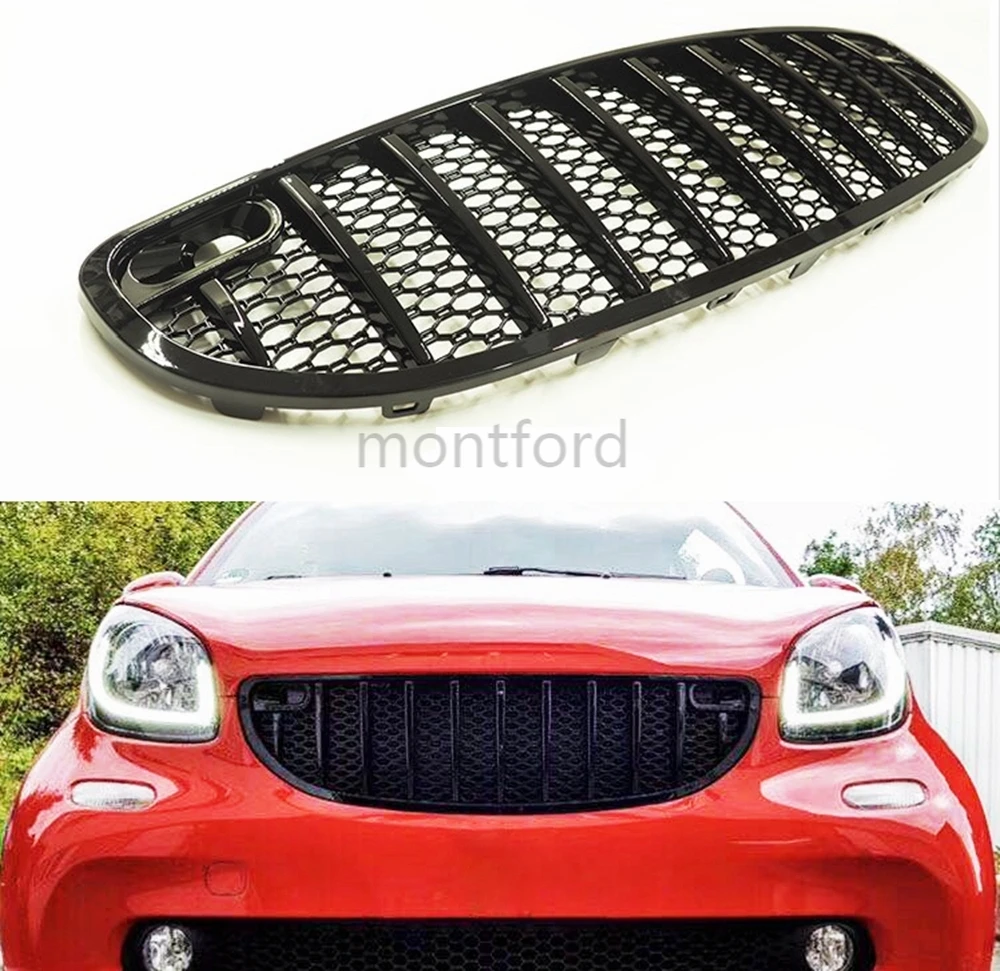 Suitable for mercedes New SMART 453  sports edition front racing grille without emblem