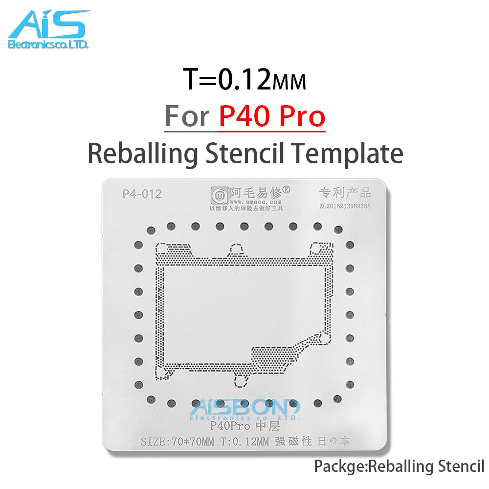 AMAOE Middle Layer Reballing Stbbles Modèle Pour Huawei P40 Pro + P40Pro Plus P40Pro + Soudure ELS-AN00 18/plantation Net