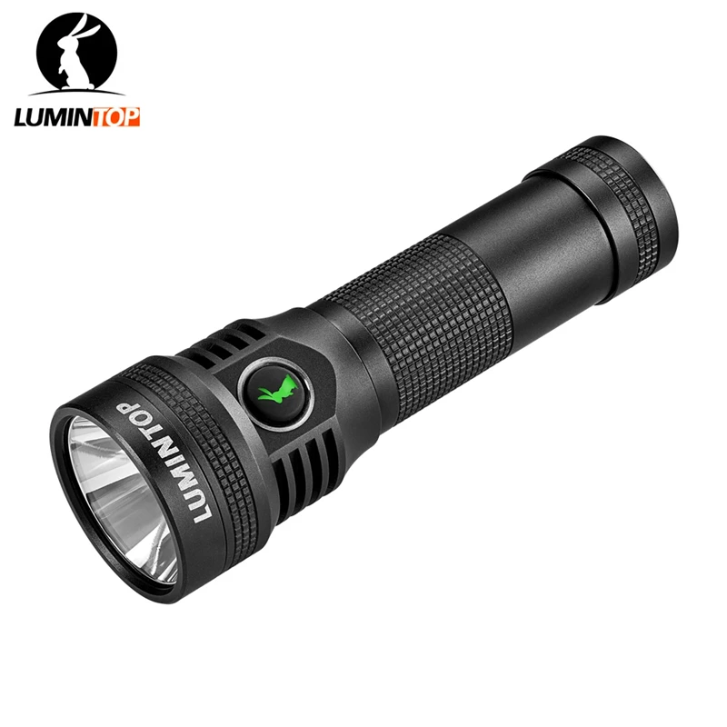 LUMINTOP D2 LED Flashlight Max 1000  Lumens beam distance 475m Rechargeable outdoor Torch ,18350 battery short tube