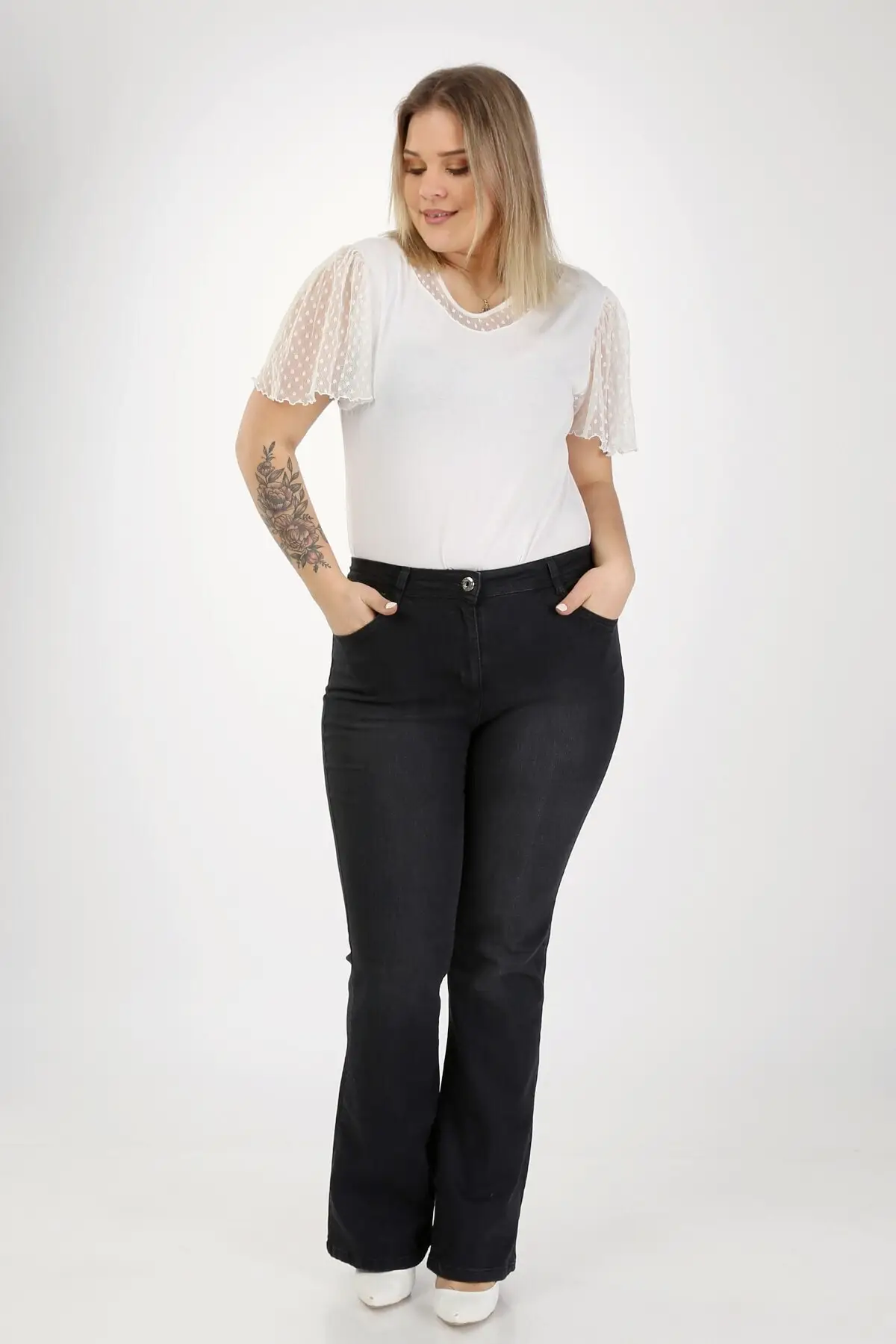 Lycra in Large Size Jeans Pants