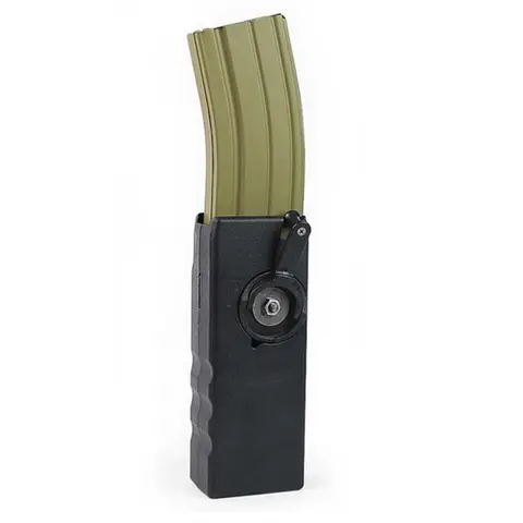 Airsoft M4 BB Loader 1000rd Rounds Hand Crank Paintball Military Quick Loader Hunting Bullet Carrier for Tactical Shooting