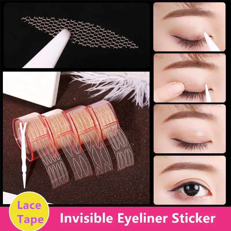 Double Eyelid Tape eyelid correction tape Lace Scotch White Eyelashes Sticker Scream Fallen Stand for Adhesive Glue Tape