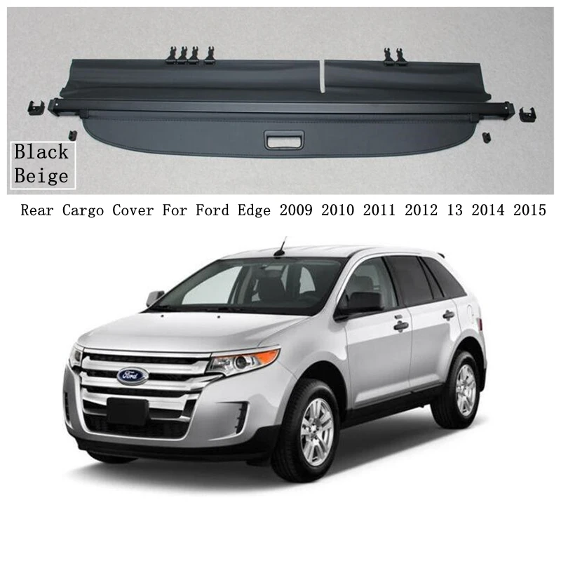 Rear Cargo Cover For Ford Edge 2009 2010 2011 2012 2013 2014 Privacy Trunk Screen Security Shield Shade Auto Accessories