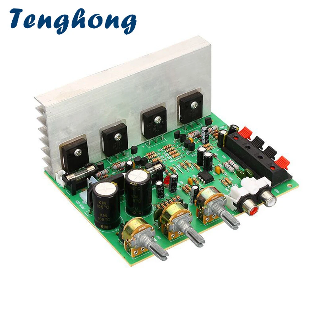 Tenghong Power Audio Amplifier Board 80W+80W 2.0 Channel Stereo Sound Amplifiers Speaker Amplificador Audio Board DIY AC15-22V