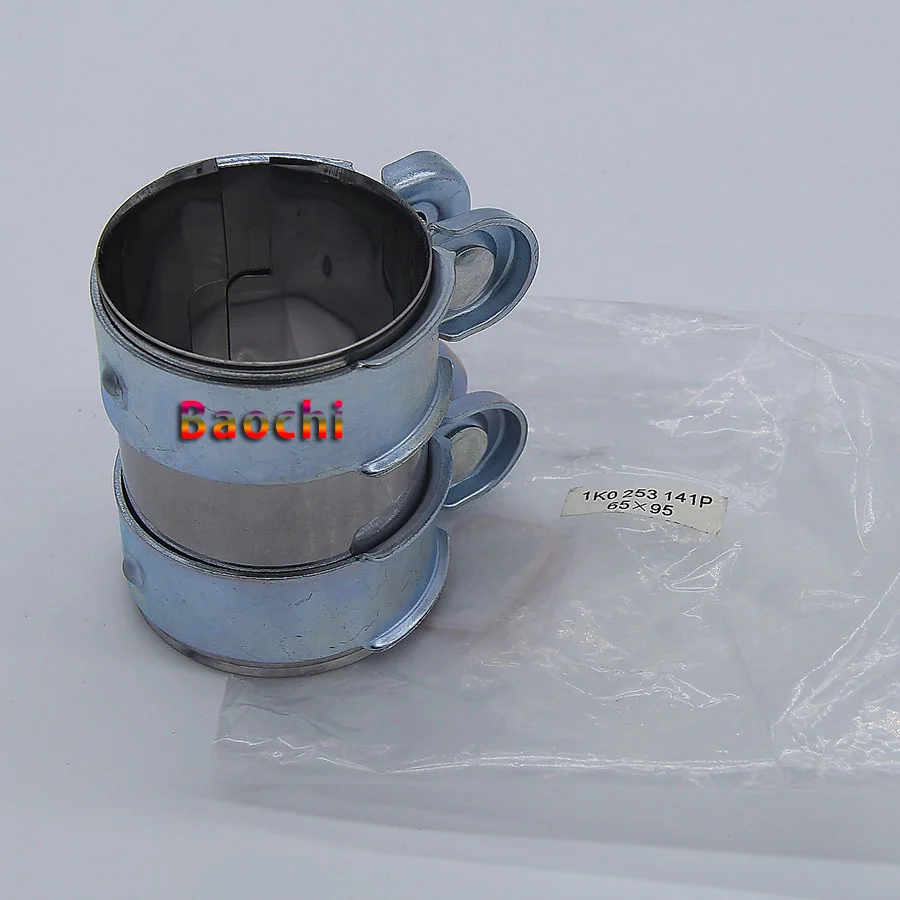 Exhaust Clamp Turbo Exhaust Downpipe Flanges Stainless Steel Pipe Connector 65*95mm 1K0253141P 1854 891 For A5 A6 Q5 Q7 A4 A8