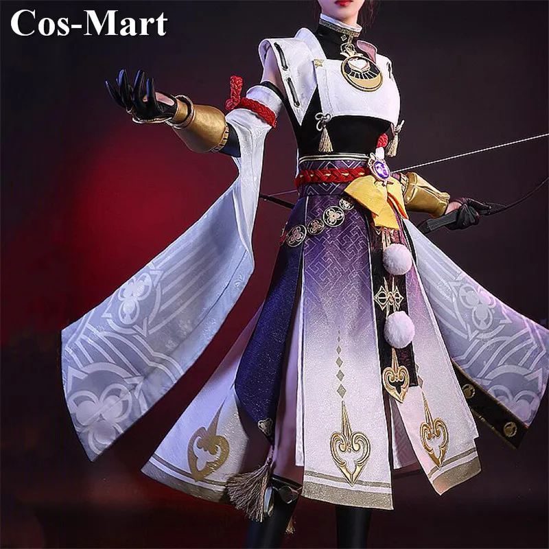 Cos-Mart Game Genshin Impact Kujou Sara Cosplay Costume High Quality Gorgeous Battle Uniforms Activity Party Role Play Clothing