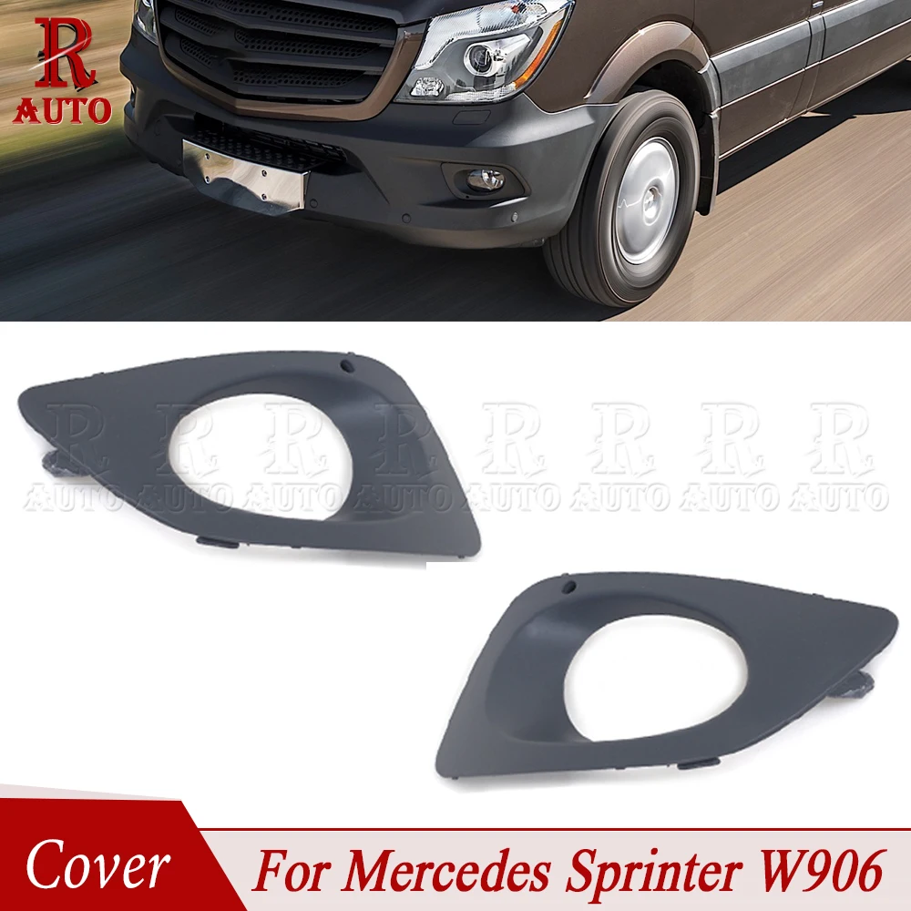 R-AUTO Für Mercedes Sprinter W906 Frontstoßstange Nebelscheinwerfer Kühlergrill Nebelscheinwerfer Abdeckrahmen mit Loch 9068850253 9068850353