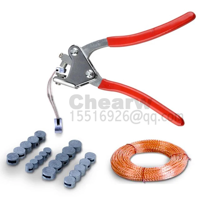 one set of lead sealing plier fit meter safety plier 1pcs wire 30m lead sealing 100pcs security calipers anti-theft