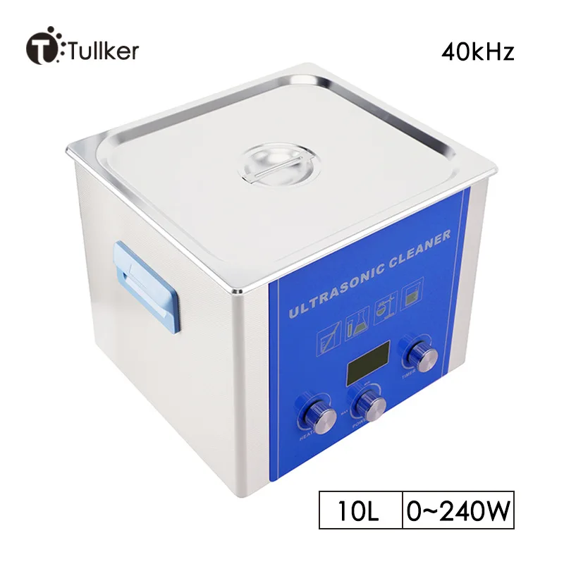 10L Ultrasonic Cleaner Degreasing Powerful Hardware Motherboard Experimental Dental Glasses Cleaning Equipment Power Adjustable