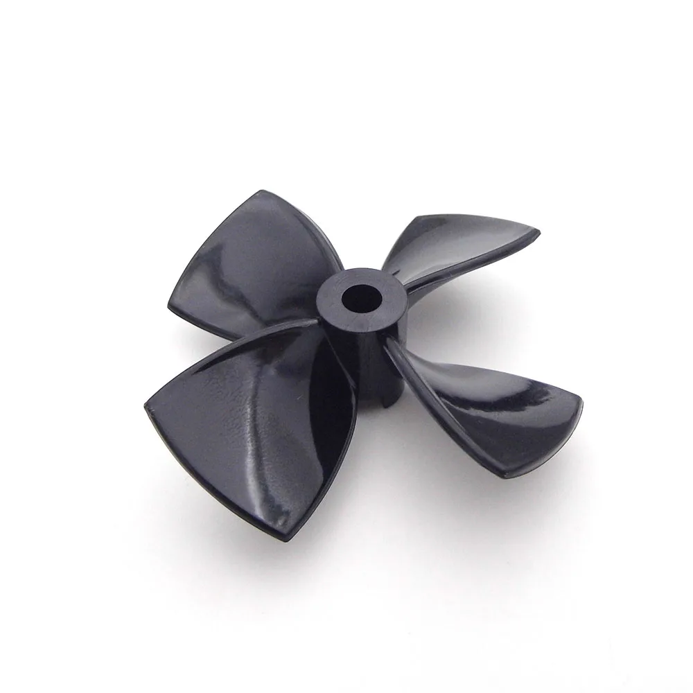 1PC Boat Propeller 4 blades 60mm 70mm 80mm PC Prop 5mm Shaft for RC Boat Tug Bait Fishing Boat ROV Robot Tuibo Jet Model